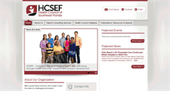 Desktop Screenshot of hcsef.org